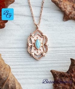 Firuze Taşlı Büyük Anne Kolyesi