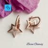 Rose Zirkon Taşlı Yıldız Küpe