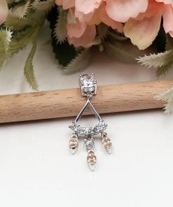 Üçlü Sitrin Taş Sallantılı Set