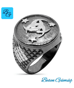 Teşkilatı Mahsusa Taşsız Gümüş Erkek Yüzük