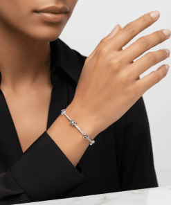 Gökyüzündeki Yıldız 925 Ayar Gümüş Bileklik | Gökyüzü Temalı Minimal Hediye Takı