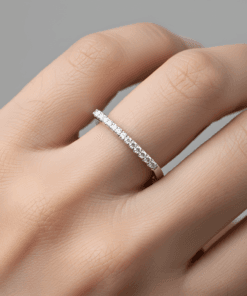 925 Ayar Gümüş Minimal Taşlı Geometrik Yüzük – Rose, Sarı Gold Ve Beyaz