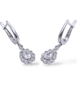 Damla Kesim Taşlı Zirkon Detaylı 925 Ayar Gümüş Takı Seti