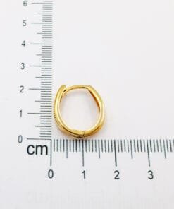 925 Ayar Gümüş Markiz Formlu Minimalist Halka Küpe