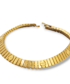 Vida Detaylı Sarı Altın Kaplama 925 Ayar Gümüş Bileklik