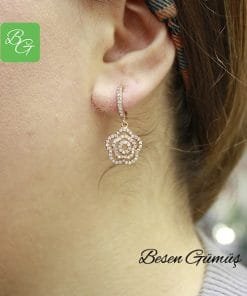 Çiçek Figürlü Taşlı Set