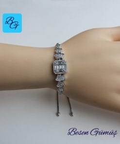 Ortası Kare Kenarları Süzme Baget Asansör Bileklik