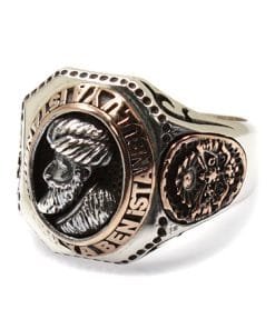 Osmanlı Tuğralı Fetih Yüzüğü Gümüş Erkek Yüzük