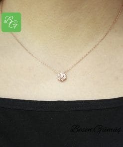 Taşsız Rose Kar Tanesi Kolye