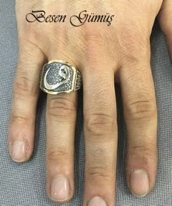 Vav Figürlü Taşsız Yüzük